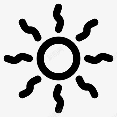 阳光矢量太阳白天夏天图标图标