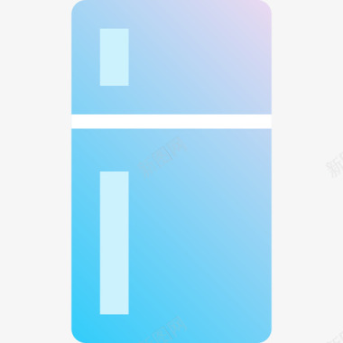 冰箱家用电器6蓝色图标图标