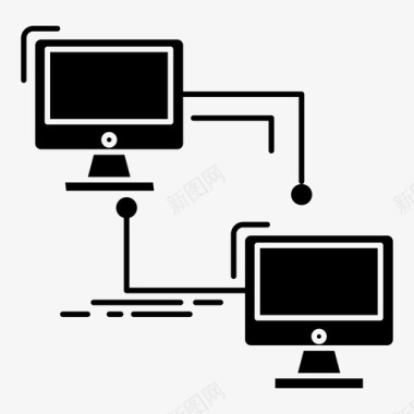 局域网网卡局域网计算机连接图标图标