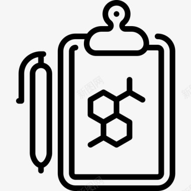 报告PNG报告化学26线性图标图标