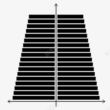 金字喜庆人口金字塔年龄比人口比图标图标