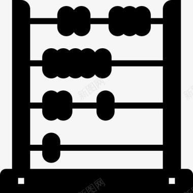 算盘盒子算盘计算器教育图标图标