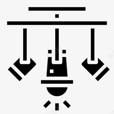 音乐会舞台聚光灯音乐会舞台图标图标