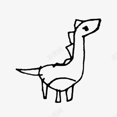 恐龙动物头骨恐龙动物儿童图标图标