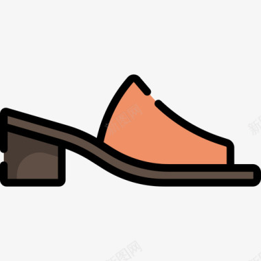 高跟鞋5线条色图标图标
