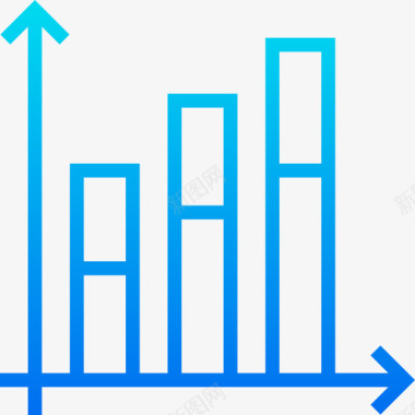 渐变纹样条形图图表6渐变图标图标