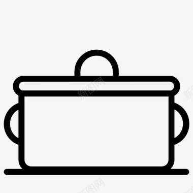 厨房用具锅铝烹饪工具图标图标