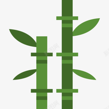 竹子spa元素5平坦图标图标