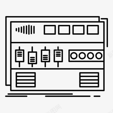 贵宾卡制作音频控制器母盘模块图标图标