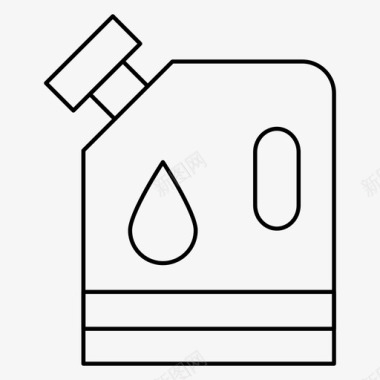 卡通手电桶汽油桶甘蔗图标图标