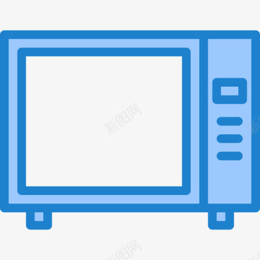 微波炉家用18蓝色图标图标