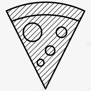 披萨饼披萨片食物图标图标