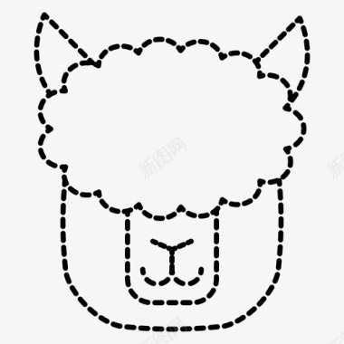 羊驼动物Cute图标图标