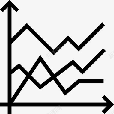 步骤表线形图图表5线性图标图标