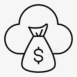 sackbagclouddollar图标高清图片