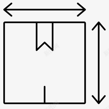包装尺寸包裹尺寸交货轮廓图标图标