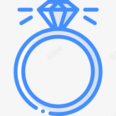 戒指珠宝5蓝色图标图标