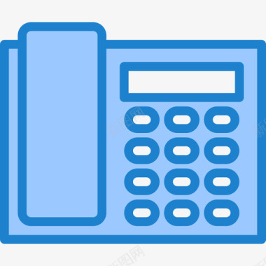 家用电器素材电话家用电器12蓝色图标图标