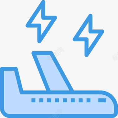风暴机场57蓝色图标图标