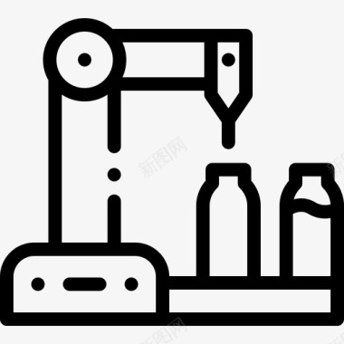 工业大规模生产2线性图标图标