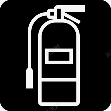 火焰吉他灭火器紧急情况火焰图标图标