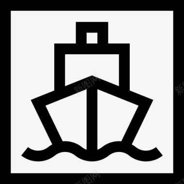 公共标识红交通公共标志3直线图标图标