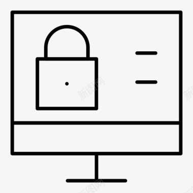 专用刻刀锁lcd监视器图标图标