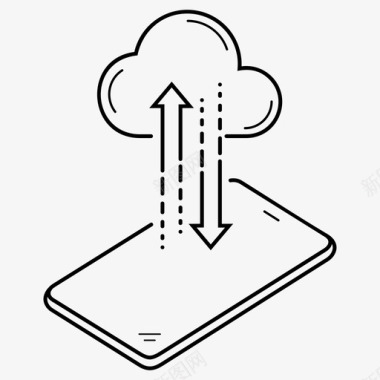 手机云服务应用移动云存储云存储服务图标图标