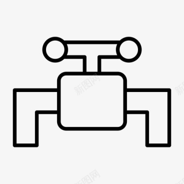 滴眼药水管道供水水龙头图标图标