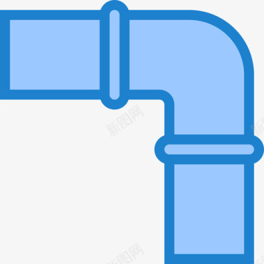 管道管道工工具10蓝色图标图标