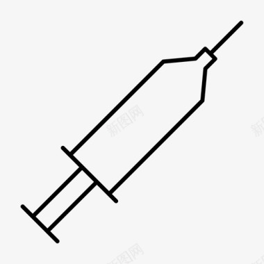 口腔治疗注射注射器医疗图标图标