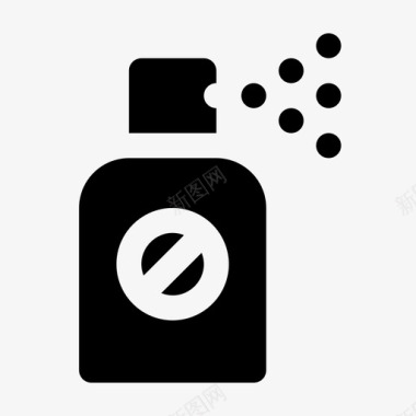 杀虫剂瓶子虫子图标图标