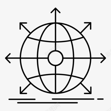 3D电视眼镜全球商务国际网络图标图标