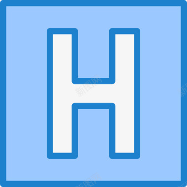 医院保健32蓝色图标图标