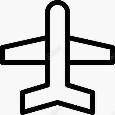 飞机旅行社直航图标图标
