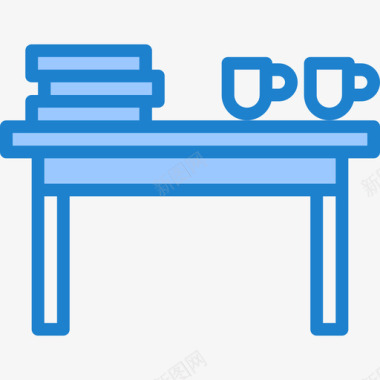 桌几图片素材咖啡桌家具和家居27蓝色图标图标