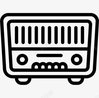 十年收音机五十年代直系图标图标