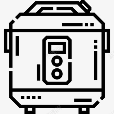 电饭煲免抠素材电饭煲厨房工具13线性图标图标