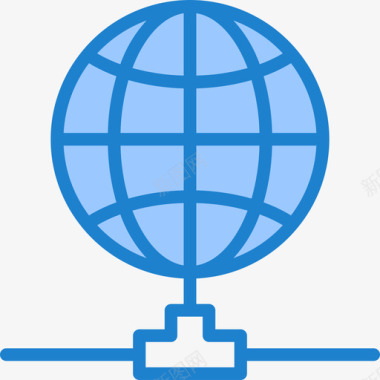 SEO和网络数据互联网数据和网络5蓝色图标图标