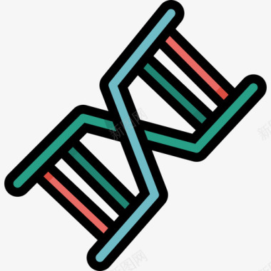 DNA图标Dna医学99线性颜色图标图标