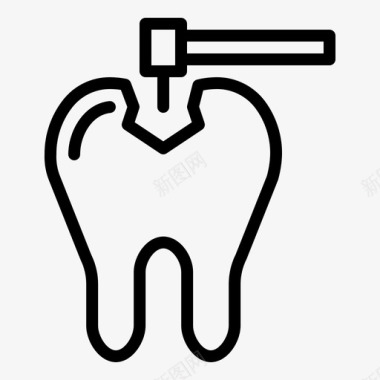 护理面膜牙科护理牙医钻头图标图标