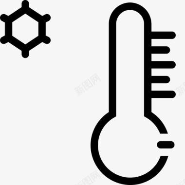 天气气象温度摄氏度寒冷图标图标