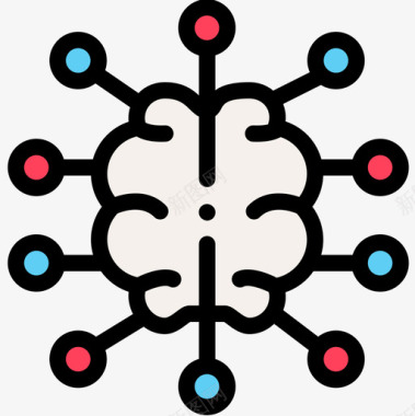 企业团队精神头脑风暴企业管理29线性色彩图标图标