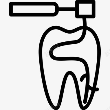 牙齿图标牙齿牙齿8线形图标图标