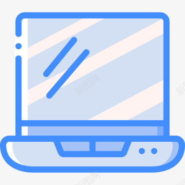 笔记本电脑项目管理14蓝色图标图标