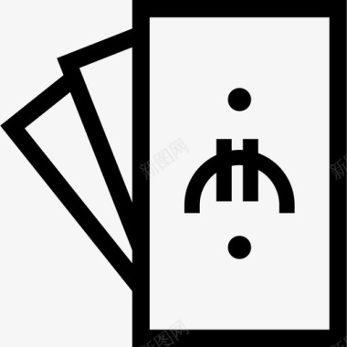 欧元图标欧元票据商业现金图标图标