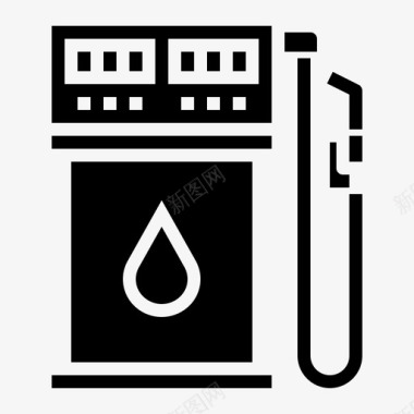 加油站标识燃料煤气气泵图标图标