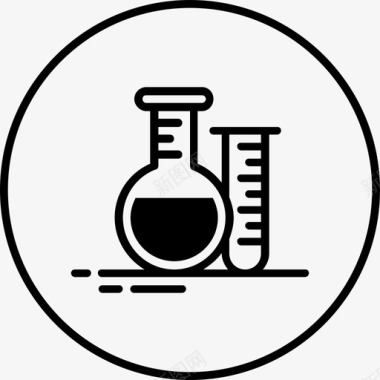 研究化学药物图标图标