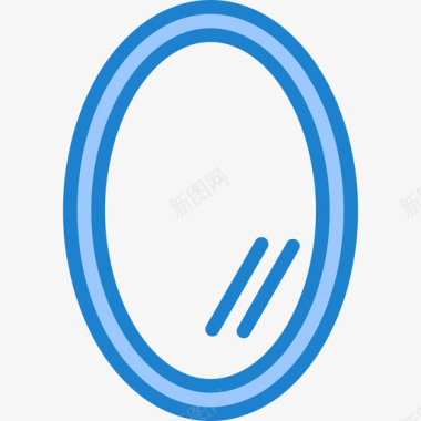 镜子家用18蓝色图标图标