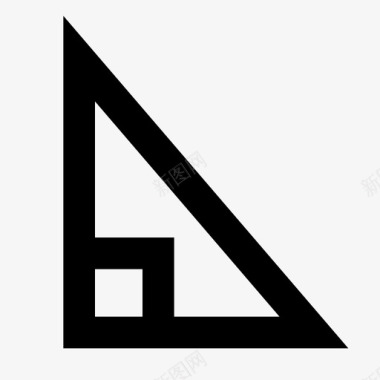 直角三角形几何数学图标图标